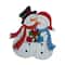 Glitzhome® 2.5ft. Metal Lovely Snowman Yard Stake